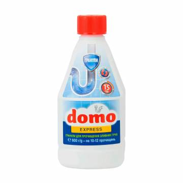 Гранулы для прочистки сливных труб domo Express, 600 г Гранулы для прочистки сливных труб domo Express, 600 г
