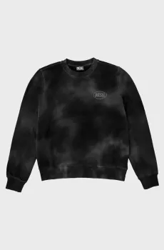 Мужской черный свитшот S-GINN-ERO FELPA Черный L Diesel A17664 RDBEK