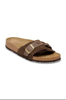 Замшевые шлепанцы Birkenstock Oita