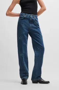 Женские темно-синие джинсы Синий 26 HUGO 50513738;415