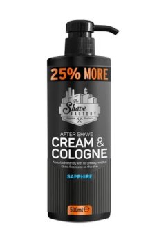 Крем-одеколон после бритья The Shave Factory Sapphire After Shave Cream & Cologne, 500 мл
