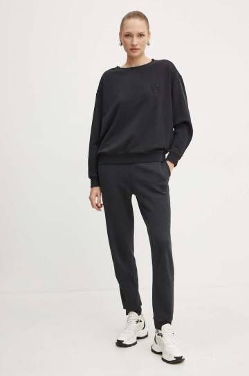 Хлопковая кофта Pinko женская цвет чёрный однотонная 101831 A21P Хлопковая кофта Pinko женская цвет чёрный однотонная 101831 A21P