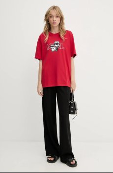 Хлопковая футболка Karl Lagerfeld IKON