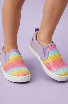 Сліпони з візерунком ombre - Фіолетовий