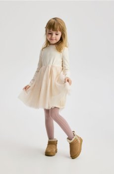 Reserved - Тюлева сукня - нюдовий - 510FW-02X