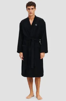 Мужской черный халат Черный S Karl Lagerfeld A1M45011;999