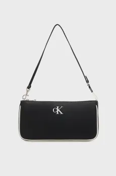 Женская черная сумка CONTRAST CK CONVERTIBLE Черный ONESIZE Calvin Klein LV04F1220G