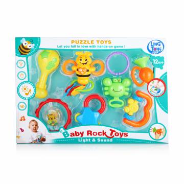 Набор погремушек для малышей Ling Tong Toys пластик, в коробке, 7 шт (LT8608) Набор погремушек для малышей Ling Tong Toys пластик, в коробке, 7 шт (LT8608)