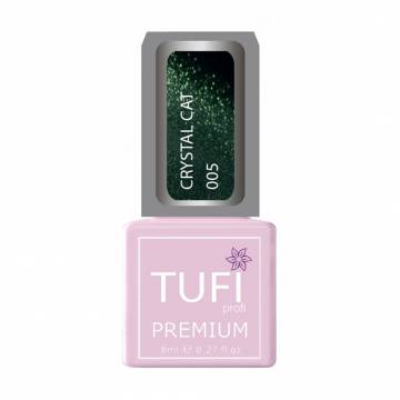 Гель-лак для ногтей Tufi Profi Premium Crystal Cat, 005 Изумруд, 8 мл Гель-лак для ногтей Tufi Profi Premium Crystal Cat, 005 Изумруд, 8 мл