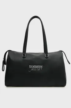 Женская черная сумка BOLD SCRIPT Черный ONESIZE Tommy Jeans AW0AW19054