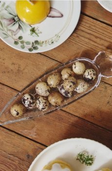 Скляна тарілка у формі моркви - clear