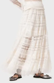 Женская белая юбка ARLEA TULLE Белый 8 AllSaints W031RD