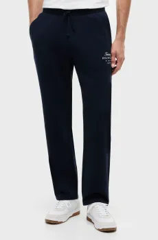 Мужские темно-синие спортивные брюки SCRIPT Синий XL Tommy Hilfiger MW0MW44332