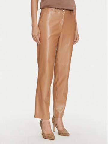 Guess Штани зі штучної шкіри Lia W4YB18 WF8Q0 Бежевий Regular Fit Guess Штани зі штучної шкіри Lia W4YB18 WF8Q0 Бежевий Regular Fit
