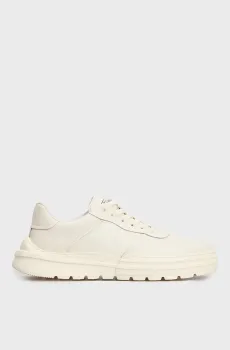 Мужские белые кожаные сникерсы Белый 44 Respect VK83-149482