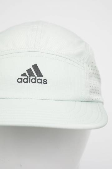 Кепка adidas Performance Run For The Ocean цвет зелёный однотонная Кепка adidas Performance Run For The Ocean цвет зелёный однотонная