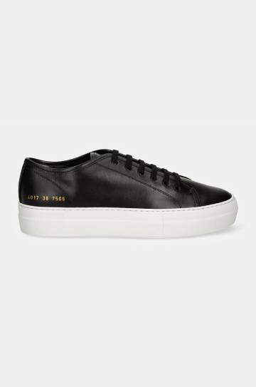 Кожаные кроссовки Common Projects Tournament Low Super in Leather цвет чёрный 4017 Кожаные кроссовки Common Projects Tournament Low Super in Leather цвет чёрный 4017