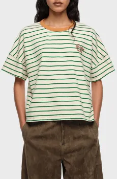 Женская футболка в полоску Разноцветный M Bimba Y Lola 261BR7447.12500