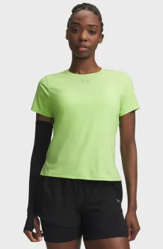 Женская салатовая футболка UA Velociti Pro Shortsleeve Салатовый XL Under Armour 6009536-712