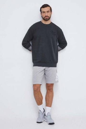 Хлопковая кофта Colourwear мужская цвет серый с аппликацией Хлопковая кофта Colourwear мужская цвет серый с аппликацией