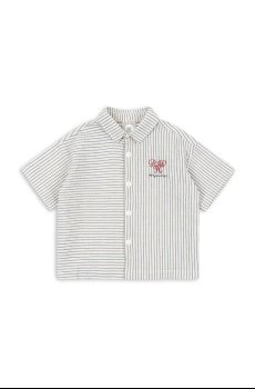 Детская хлопковая рубашка Konges Sløjd RHW X KS DUO SHIRT GOTS