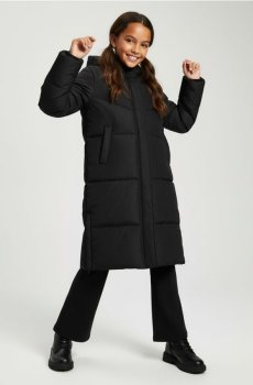 Пальто зі знімними рукавами - чорний