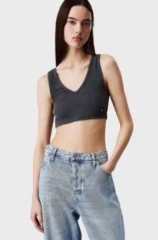 Женский темно-серый топ BRALETTE Серый XS Calvin Klein Jeans J20J225246