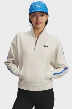Женская белая спортивная кофта Icon HWT Fleece HZ Белый XS Under Armour 6004850-110