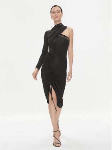 Just Cavalli Коктейльна сукня 75PAO9A7 Чорний Slim Fit Just Cavalli Коктейльна сукня 75PAO9A7 Чорний Slim Fit