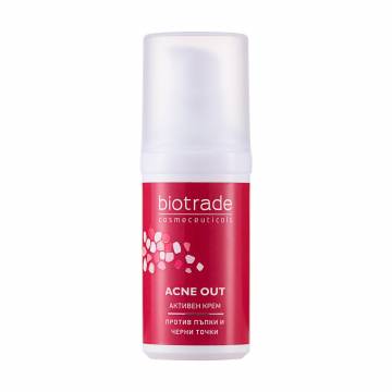 Активный крем для лица Biotrade Acne Out Active Cream для проблемной кожи с угрями и комедонами, локального нанесения, 30 мл Активный крем для лица Biotrade Acne Out Active Cream для проблемной кожи с угрями и комедонами, локального нанесения, 30 мл