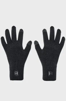 Мужские черные перчатки UA Halftime Gloves Черный S-M Under Armour 1373157-001