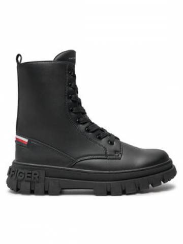 Tommy Hilfiger Черевики туристичні Lace-Up Bootie T3A5-33600-1351 S Чорний Tommy Hilfiger Черевики туристичні Lace-Up Bootie T3A5-33600-1351 S Чорний