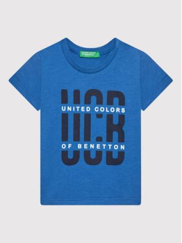 United Colors Of Benetton Футболка 3I1XG100G Голубий Regular Fit United Colors Of Benetton Футболка 3I1XG100G Голубий Regular Fit