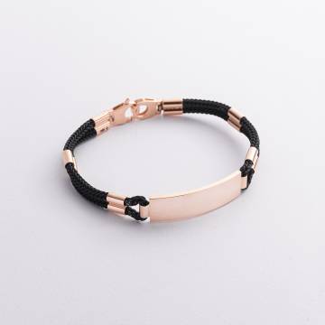 Мужской браслет с золотыми вставками (возможна гравировка) б05159 Мужской браслет с золотыми вставками (возможна гравировка) б05159