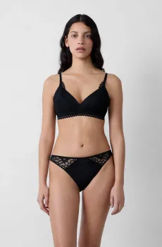 Женские черные трусики-слипы DREAM Черный S Etam 6551462