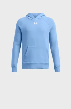Детское голубое худи UA Rival Fleece Hoodie Голубой 7 Under Armour 1379792-465