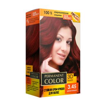 Стойкая крем-краска для волос Permanent Color с окислителем, 3.45 Дикая вишня, 120 мл Стойкая крем-краска для волос Permanent Color с окислителем, 3.45 Дикая вишня, 120 мл