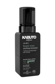 Мужская пенка для укладки волос Kabuto Katana Foam Wax Styling Mousse Гибкая фиксация, 250 мл