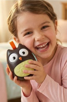 Хитка іграшка у формі сови - чорний