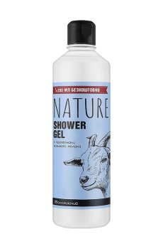 Гель для душа Bioton Cosmetics Nature Shower Gel Увлажняющий, с протеинами козьего молока, 500 мл
