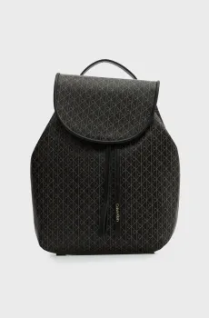 Женский черный рюкзак с узором EMBLEM AOP MINI Черный ONESIZE Calvin Klein LV04F3507G