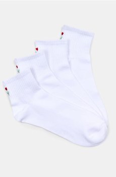 ребристі шкарпетки 4 pack - білий