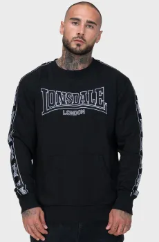 Мужской черный свитшот KIRKLINTON Черный S Lonsdale 117852