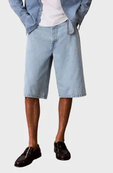 Мужские голубые джинсовые шорты LONG SHORT RIVAL BLUE Голубой 29 Calvin Klein Jeans LV04RF736G