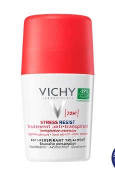 Шариковый интенсивный антиперспирант Vichy 72 часа защиты в стрессовых ситуациях, 50 мл