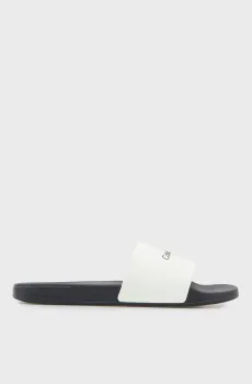 Мужские белые слайдеры ESS MONOBRAND Белый 41 Calvin Klein HM0HM02107
