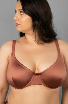 Женский терракотовый бюстгальтер Коричневый 85E brabrabra SLZ24201322