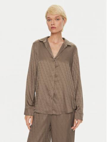Calvin Klein Сорочка-піжама Buttondown 000QS7302E Коричневий Regular Fit Calvin Klein Сорочка-піжама Buttondown 000QS7302E Коричневий Regular Fit