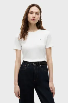 Женская белая футболка SLIM CODY C-NK SS Белый XS Tommy Hilfiger WW0WW40587