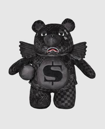 Детский черный рюкзак 3Am Check Teddy Bear Детский черный рюкзак 3Am Check Teddy Bear